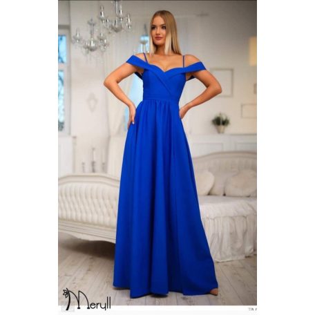Elegáns maxi ruha kék